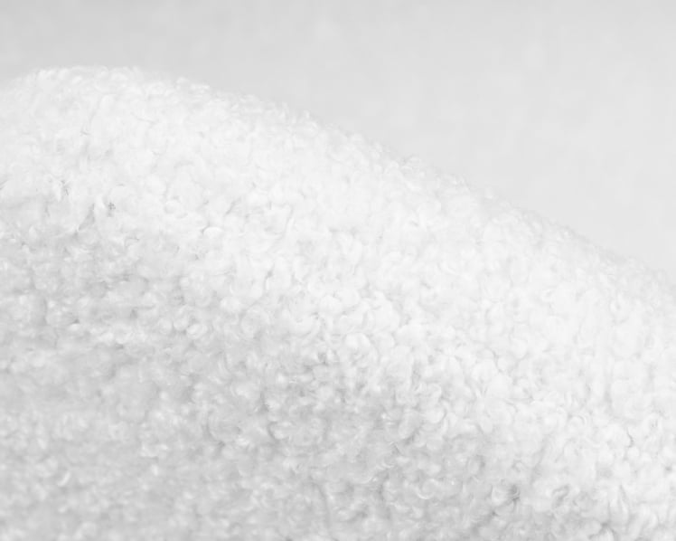 Кресло дизайнерское ДОБРИН ЕМИЛЙ (белый (букле) ткань , хромированная сталь) / DOBRIN EMILY_6