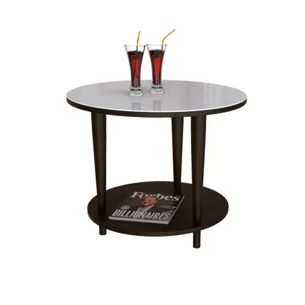 Стол журнальный БеаутйСтйле 10 Венге/стекло белое / BeautyStyle_0