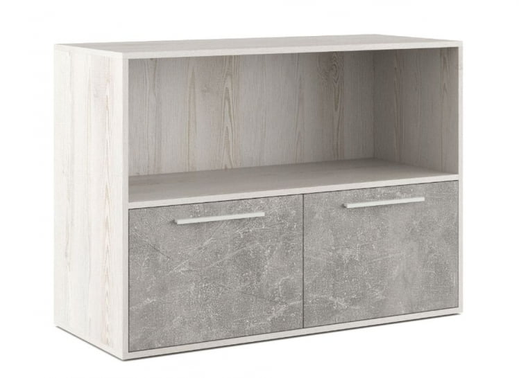 Шкаф низкий с горизонтальной нишей Б-ТОНЕ БТН36154031 Сосна Бетон светлый / B-TONE BTN36154031_0