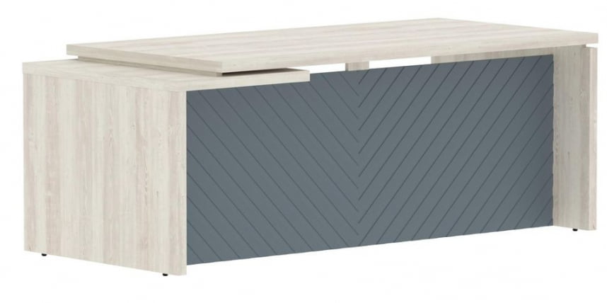 Стол руководителя правый Торр ЛУКС ТЛCТ 209 Р Сосна Эдмонд Серо-голубой / Torr LUX TLCT R_0