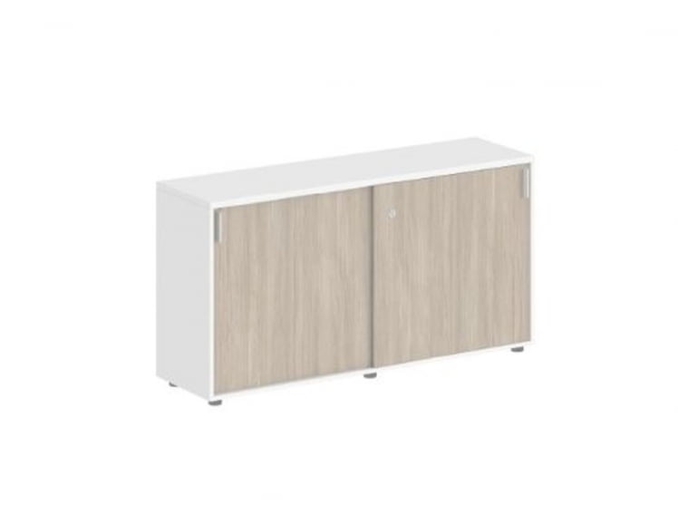 Шкаф-купе низкий с замком Сигма СГ.701.ВХ.ОД Белый Дуб темный / Sigma SG.701.WH.OD_0