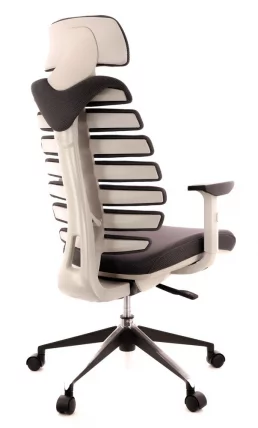 Эргономичное кресло Ерго Блаcк ткань Серый / Ergo Black_2