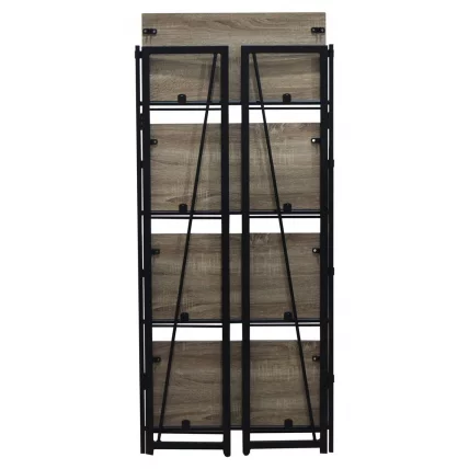 Стеллаж на металлокаркасе БРАБИКС ЛОФТ СХ-001 Дуб антик / BRABIX LOFT SH-001_8