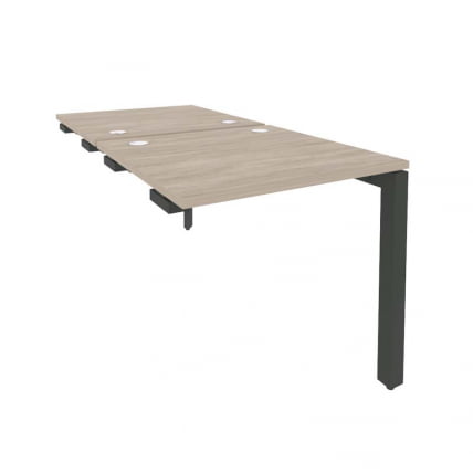 Стол-приставка двойной на П-образном м/к к опорным элем. ОНИКС О.МП-Д.СПР-0.8 Дуб Аттик/Антрацит / ONIX O.MP-D.SPR-0.8_0