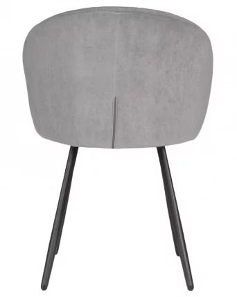 Стул обеденный ДОБРИН НАОМИ (ЭМАЛЬ ЧЕРНЫЙ МУАР велюр Катаниа Смоке) / DOBRIN NAOMI Catania Smoke)_5
