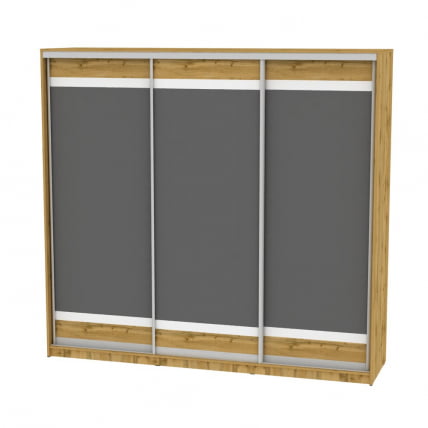 Шкаф-купе Б-230х235х60-1(ДВ-Графит-Д9Д9Д9) / B-230х235х60-1(ДВ-Графит-D9D9D9)_0