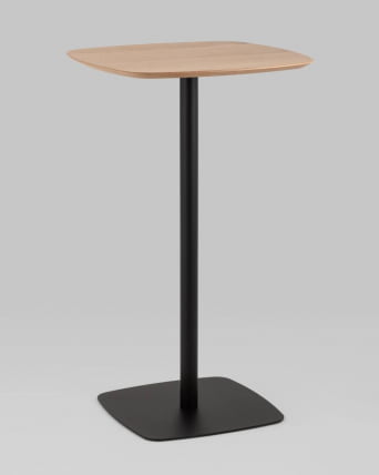 Стол барный Форм 60*60 Светлое дерево/черный / Form_1