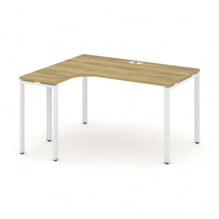 Стол эргономичный левый CОНCЕПТ CН.СА-001(Л) Дуб Винченцо Белый / CONCEPT CN.SA-001(L)_0