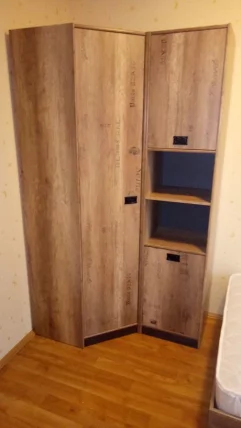 Шкаф угловой Пилигрим ТД-276.07.23 Дуб каньон светлый/Серый_2