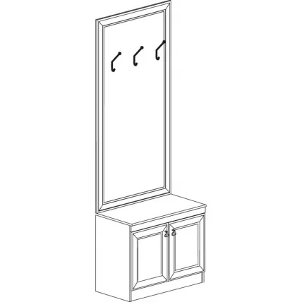 Шкаф Инна 620 денвер темный_2