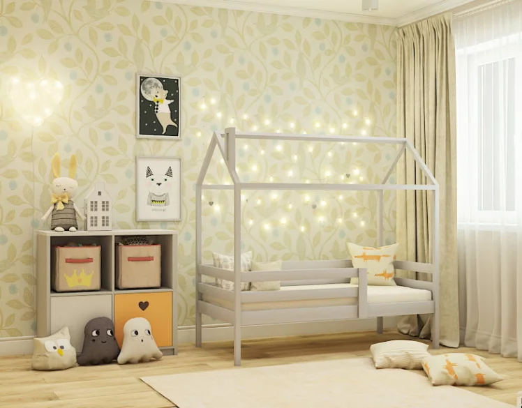 Кровать-домик РооРоом кд-3С Серый / RooRoom_0