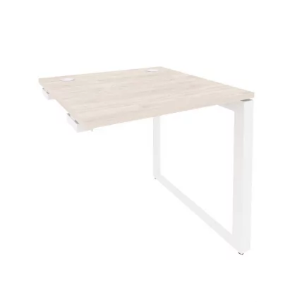 Стол-приставка на О-образном м/к к опорным элементам ОНИКС О.МО-СПР-0.8 Денвер Светлый/Белый / ONIX O.MO-SPR-0.8_0