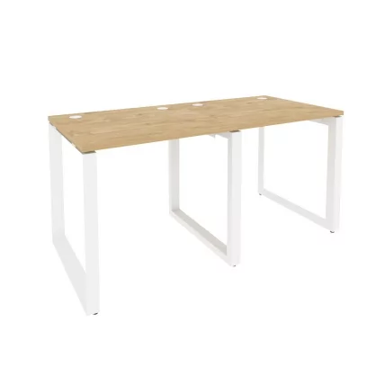 Рабочая станция на О-образном м/к ОНИКС О.МО-РС-2.0.7 Тиквуд Светлый/Белый / ONIX O.MO-RS-2.0.7_0
