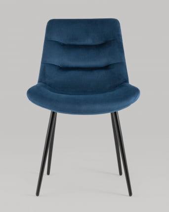 Стул Остин велюр Пыльно-синий_2