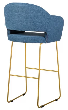 Стул полубарный Оскар (ПБ) БлюАрт/ЛинкЗолот / Oscar_3