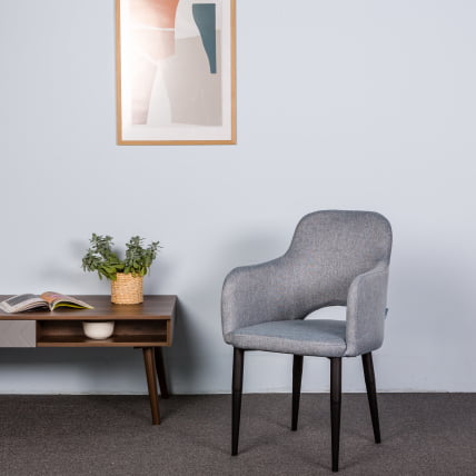 Стул с подлокотниками Ледгер Сканди Грей Черн / Ledger_6