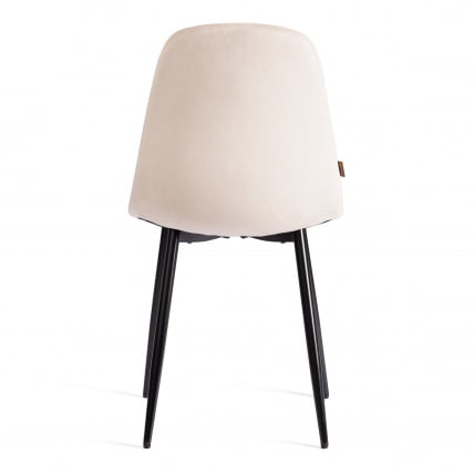 Стул БРЕЕЗЕ (мод. ДЖСC-58) Велюр/металл , 44 х 53 х 86 см, беиге (бежевый) ХЛР2 / черный / BREEZE (mod. JSC-58) beige HLR2_3