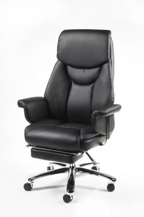 Кресло офисное Парламент Х-2021 Черная экокожа / H-2021_0