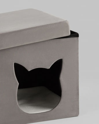 Пуф складной с ящиком Сторе Пет антрацитовый / Store Pet_5
