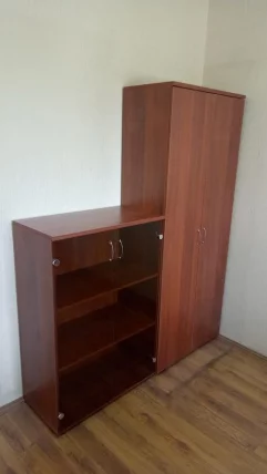 Шкаф для документов с тонированными стеклами Р.Шс-3СТ Орех Гепланкт_1