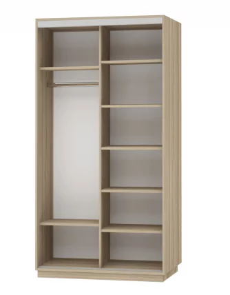 Шкаф-купе двухдверный Экспресс Дуо Экспенс 1200х2200х Ясень шимо светлый / 1200х2200h_1