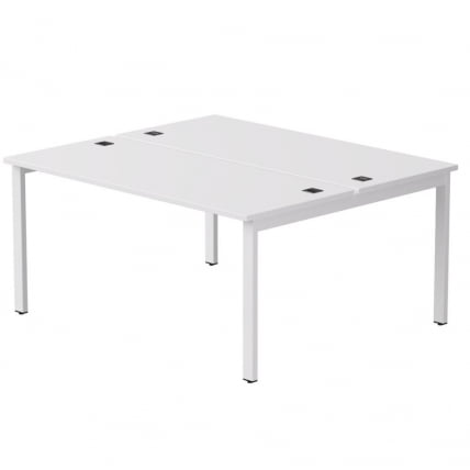 Бенч-система на 2 места на металлокаркасе, опоры 45 гр Еверпроф ЕВО 254С017 Белый / Everprof EVO 254S017_0