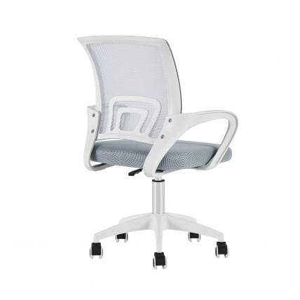 Кресло офисное ТопЧаирс Симпле СН серый пластик белый / TopChairs Simple SN_3