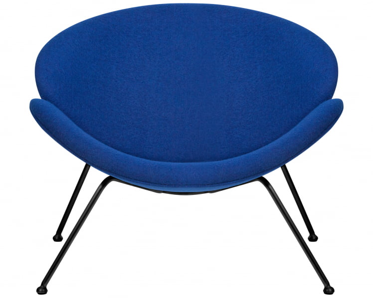 Кресло дизайнерское ДОБРИН ЕМИЛЙ (синяя ткань АФ6, черное основание) / DOBRIN EMILY AF6,_5