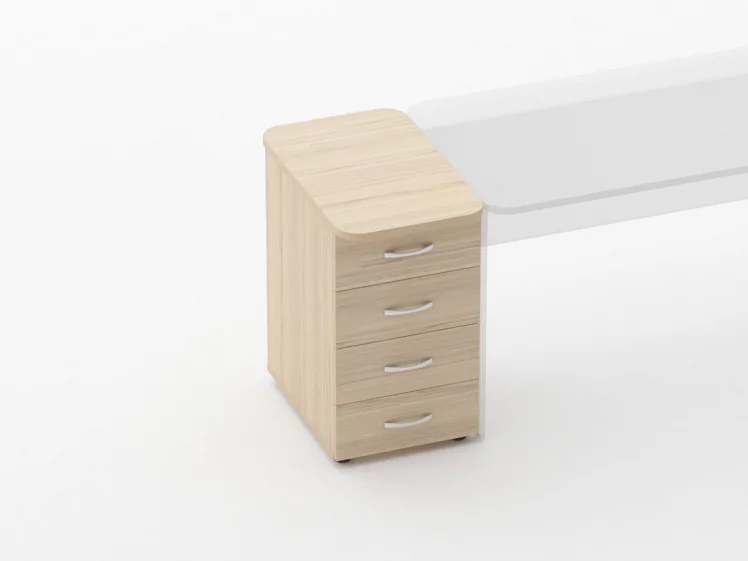 Тумба приставная на 4 ящика Глассй 3.10.10 Туя / Glassy_1