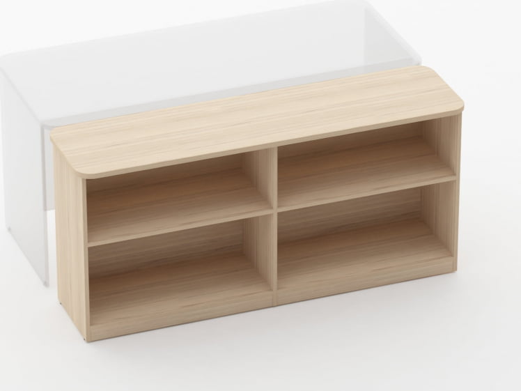 Тумба приставная к столу Глассй 3.18.104 Бук светлый / Glassy_1