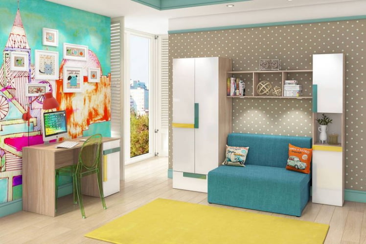 Детская Умка №2 Ясень лион песочный/Белый_0