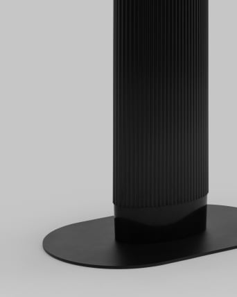 Стол овальный обеденный Мйстерй 130*80 черный / Mystery_4