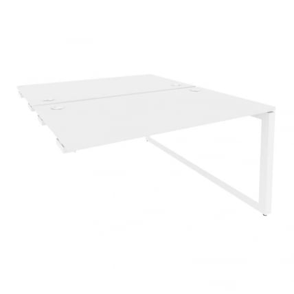 Стол-приставка двойной на О-образном м/к к опорым элем. ОНИКС О.МО-Д.СПР-3.8 Белый Бриллиант / ONIX O.MO-D.SPR-3.8_0