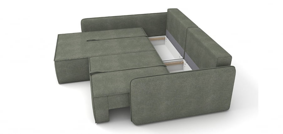 Диван угловой Лофт левый ткань ДЖаспер виридиан (1760*2320*810) Серо-зеленый, 2117898/50635/8 / Jasper viridian_5
