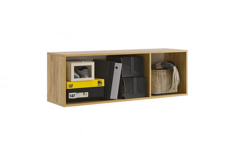 Антресоль трехдверная Бери МПР-026 Дуб крафт золотой/графит / MPR-026_1