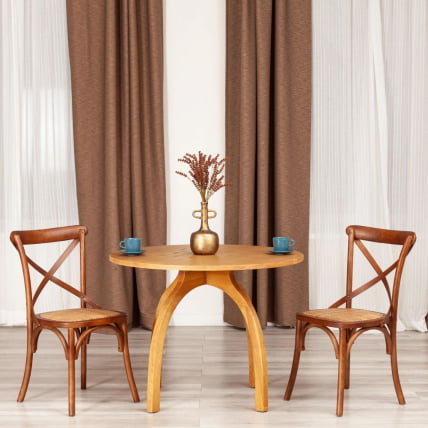 Стол ТХОНЕТ (мод.Т9108) дерево вяз, 100х75 см, Груша (№3) / THONET (mod.T9108)_5