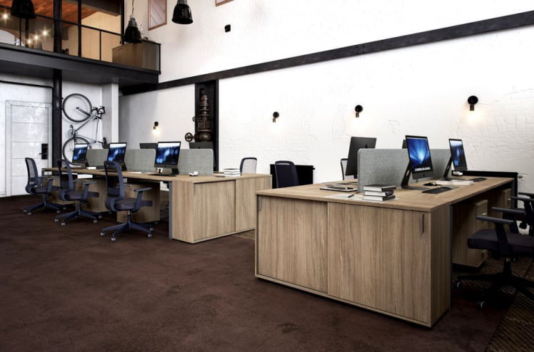 Мебель для офиса Сигма №6 Дуб темный / Sigma_0