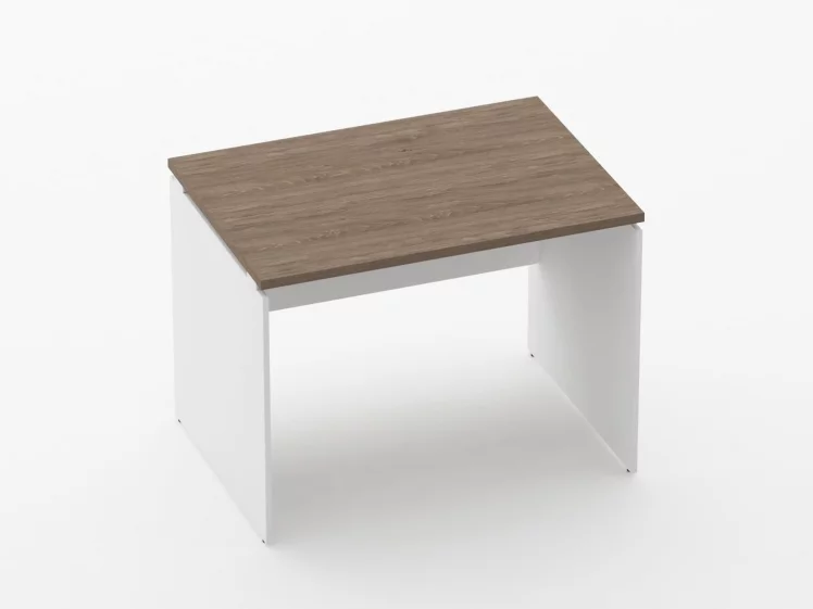 Стол прямой Дека ЛДСП каркас 75.07.10 Дуб Верцаска/Белый / Deka_0