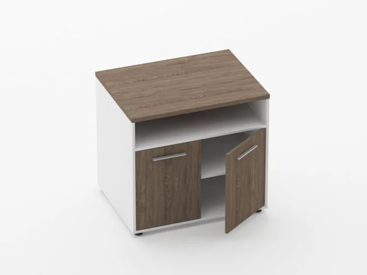 Тумба для оргтехники Дека 9.05.11 Дуб Верцаска/Белый / Deka_1