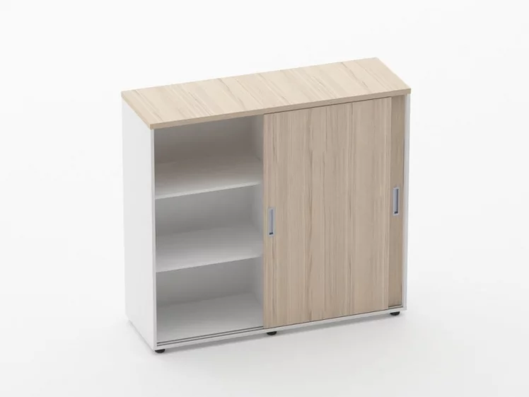 Тумба-купе высокая для рабочего модуля Дека 9.03.125 Туя/Белый / Deka_1