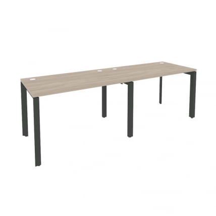 Рабочая станция на П-образном м/к ОНИКС О.МП-РС-2.2.7 Дуб Аттик/Антрацит / ONIX O.MP-RS-2.2.7_0