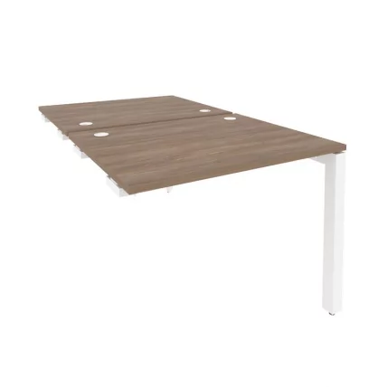 Стол-приставка двойной на П-образном м/к к опорным элем. ОНИКС О.МП-Д.СПР-1.8 Дуб Аризона/Белый / ONIX O.MP-D.SPR-1.8_0