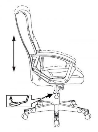 Кресло игровое Зомбие 10 Блаcк / Zombie Black_6