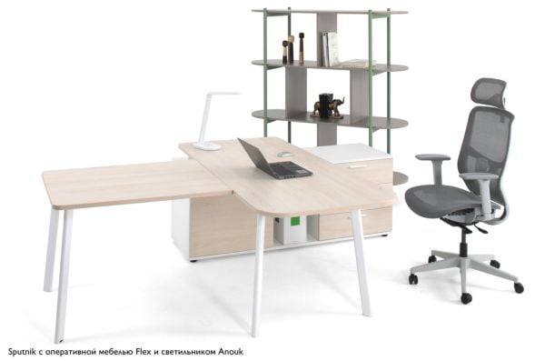 Кресло рабочее Т198686 СПУТНИК/А СЕРЫЙ/СЕРЫЙ / SPUTNIK/A_10