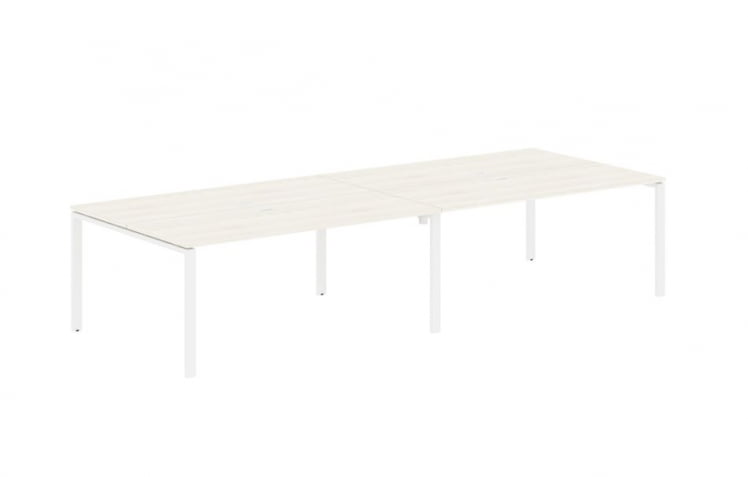 Бенч-система 4-местная ЕДИС ЕУВСТ 3513 Ясень Траун Белый / EDIS EUWST_0