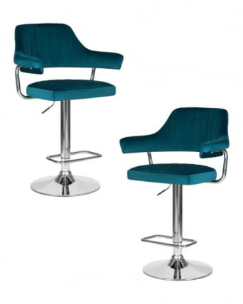 Стул барный ДОБРИН CХАРЛЙ (морской волны велюр (МДЖ9-99)) 2 шт / DOBRIN CHARLY (MJ9-99))_0