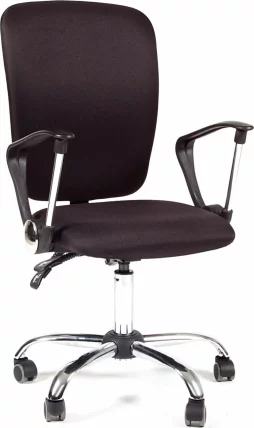 Офисное кресло для оператора CХАИРМАН 9801 Хром СТ черный / CHAIRMAN Chrom ST_0