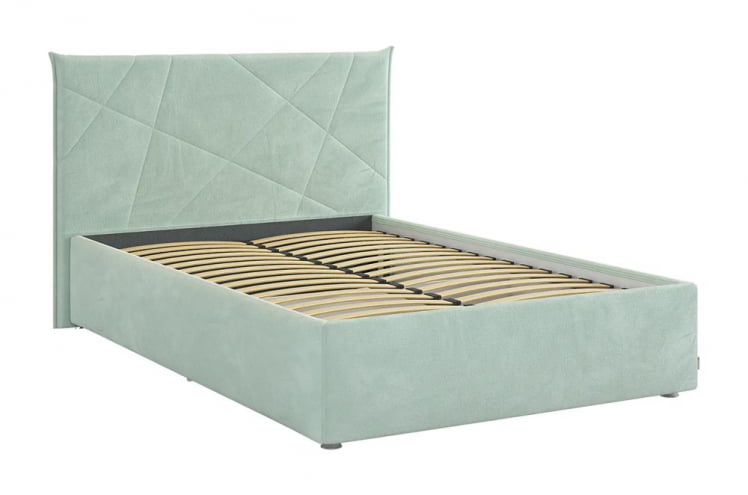 Кровать с основанием Квест 120х200 см ЗО.КМ1.2-03 мята (велюр) / ZO.KM1.2-03_0
