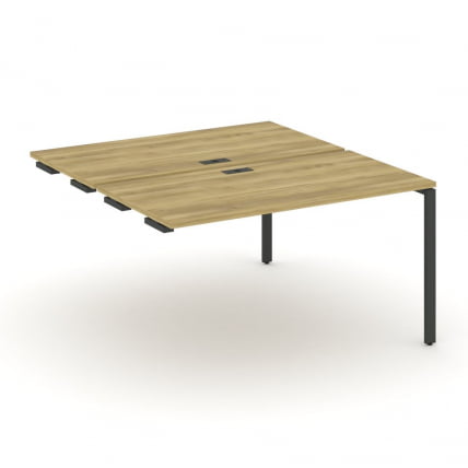 Двойной стол-приставка к опорным тумбам/шкафам CОНCЕПТ CН.ДСПР-001 Дуб Винченцо Антрацит / CONCEPT CN.DSPR-001_0