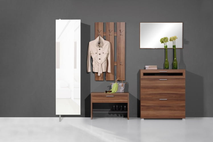 Поворотный шкаф в белом глянцевом стекле Драйв Шелф (левый) Беленый дуб_1